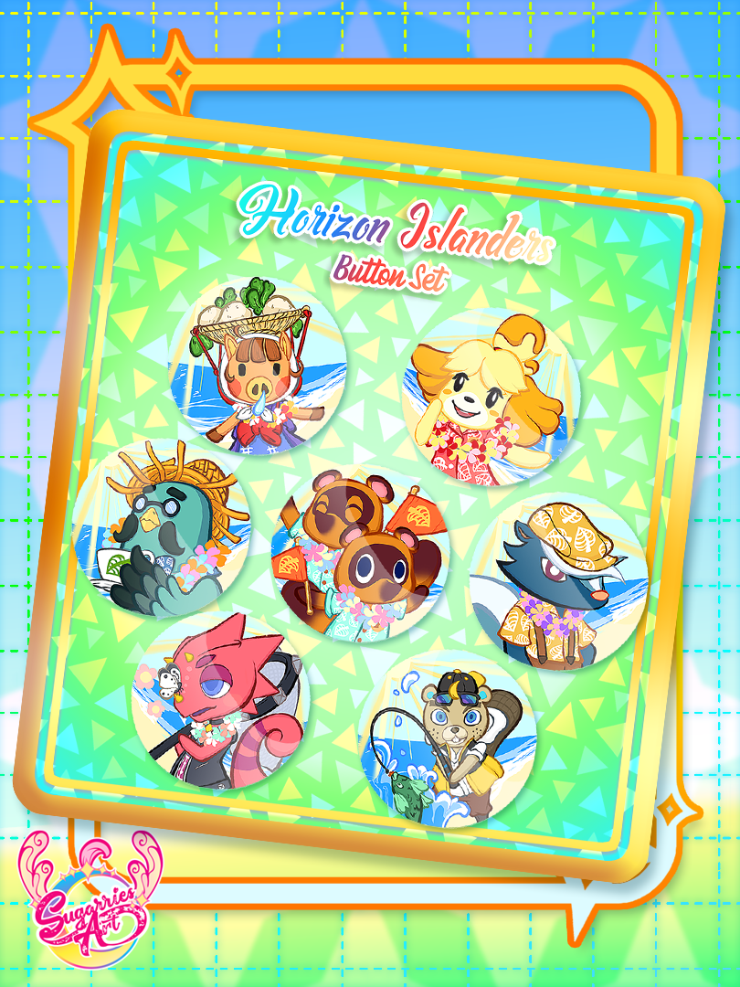 Horizon Islanders Button Pack