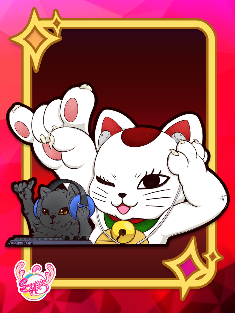 Turbo Dj Cats Decal
