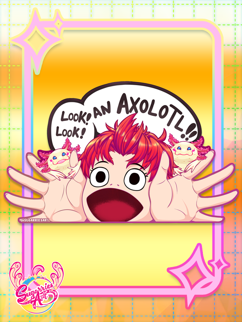 Jiji go Axolotl Decal