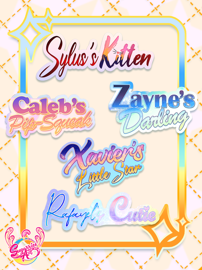 LADS Boyfriend Titles Stickers