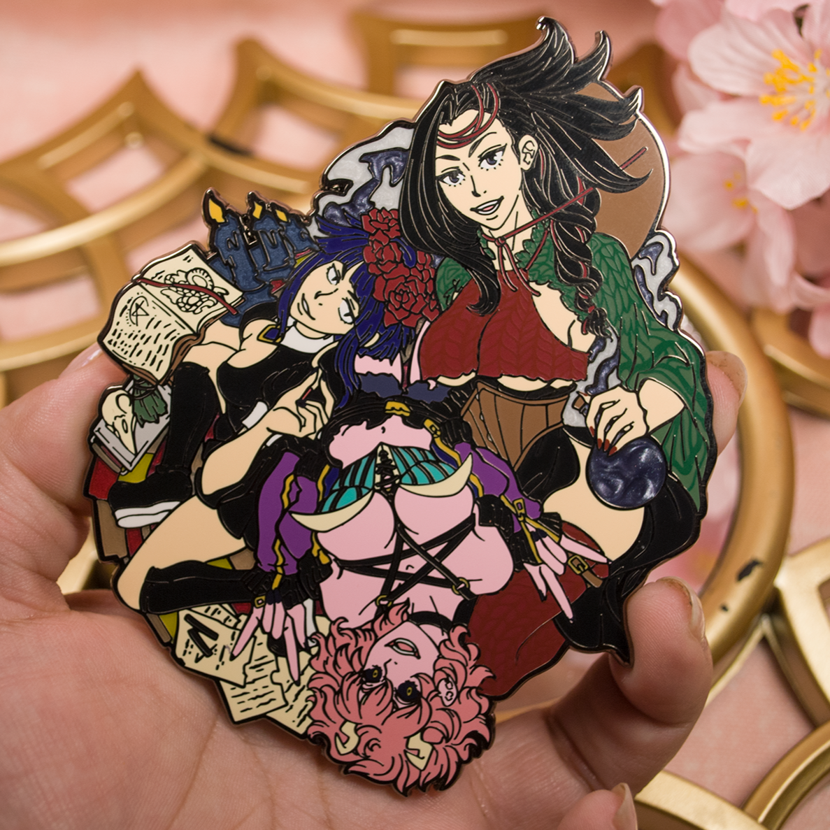 Spellcraftin Girls Hard Enamel Pin