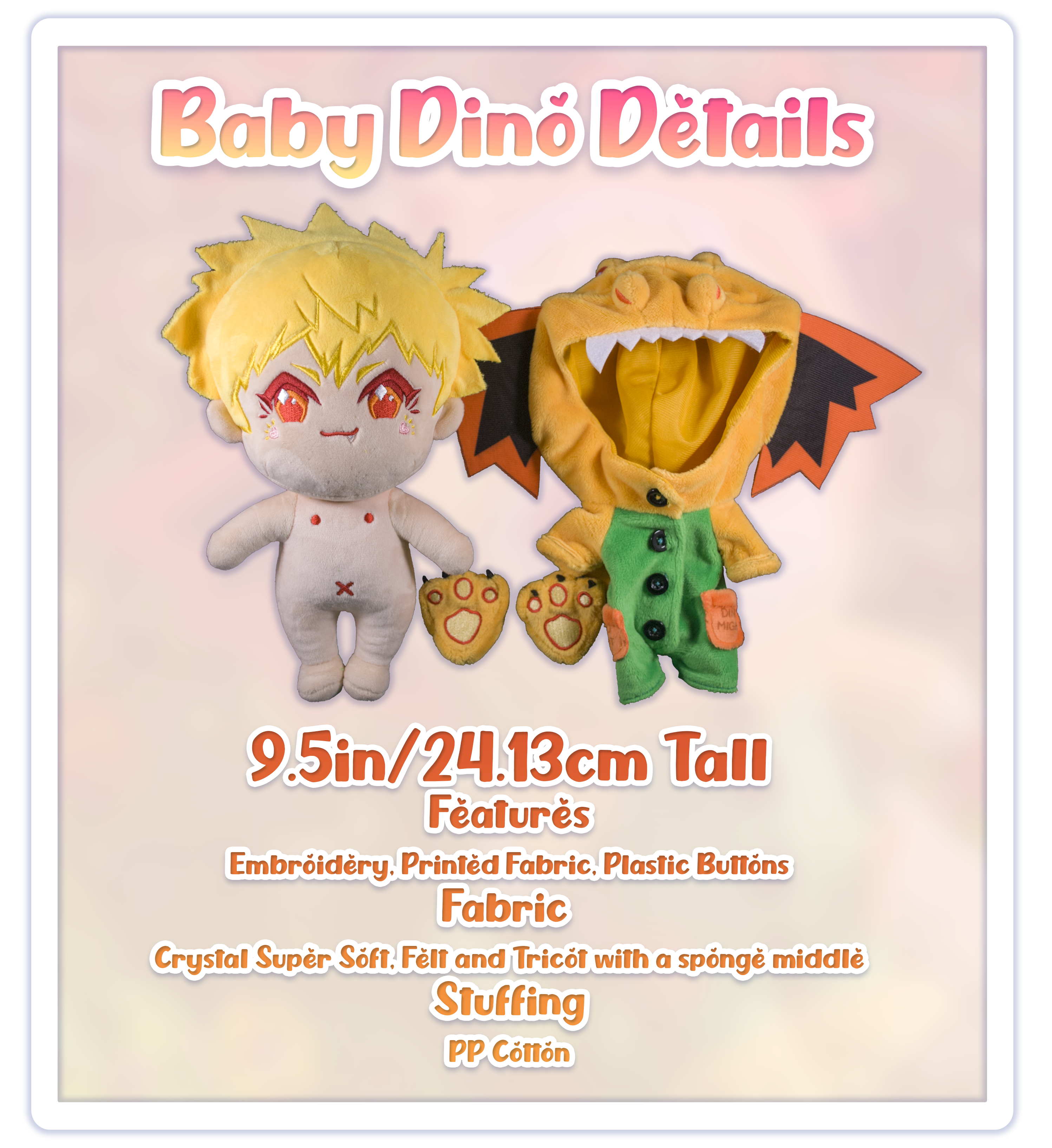 Baby DinoMight Stuffed Doll