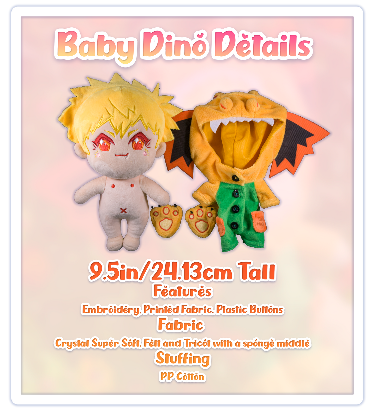 Baby DinoMight Stuffed Doll