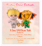 Load image into Gallery viewer, Baby DinoMight Stuffed Doll
