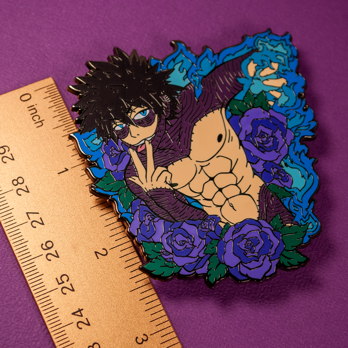 Blueflame Dabi - Nudey My Hero Hard Enamel Pin Collection