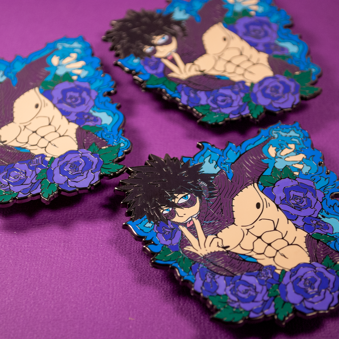 Blueflame Dabi - Nudey My Hero Hard Enamel Pin Collection
