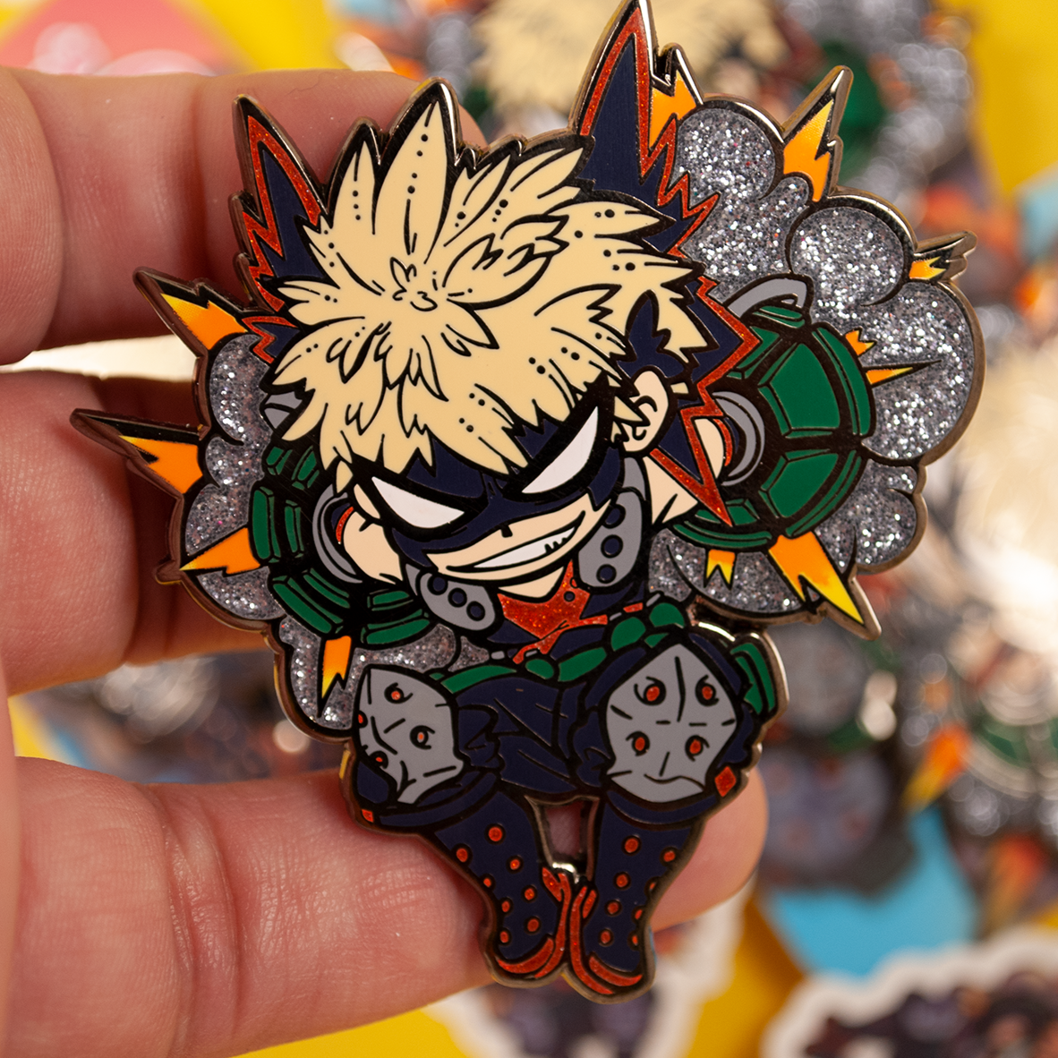 Boom Boom Baby Baku Enamel Pin