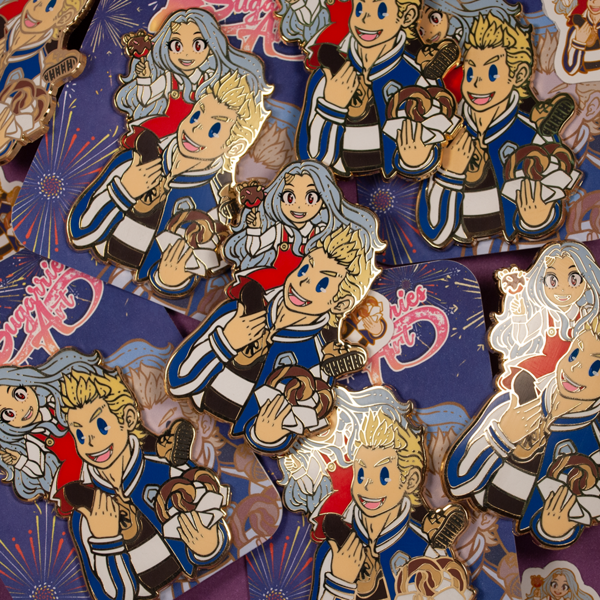 Erie x Mirio My Hero Hard Enamel Pin