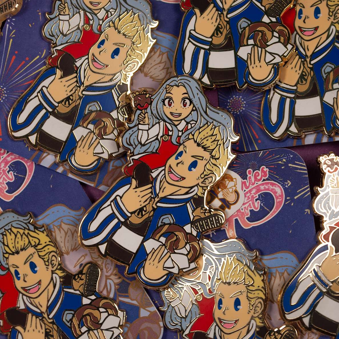 Erie x Mirio My Hero Hard Enamel Pin