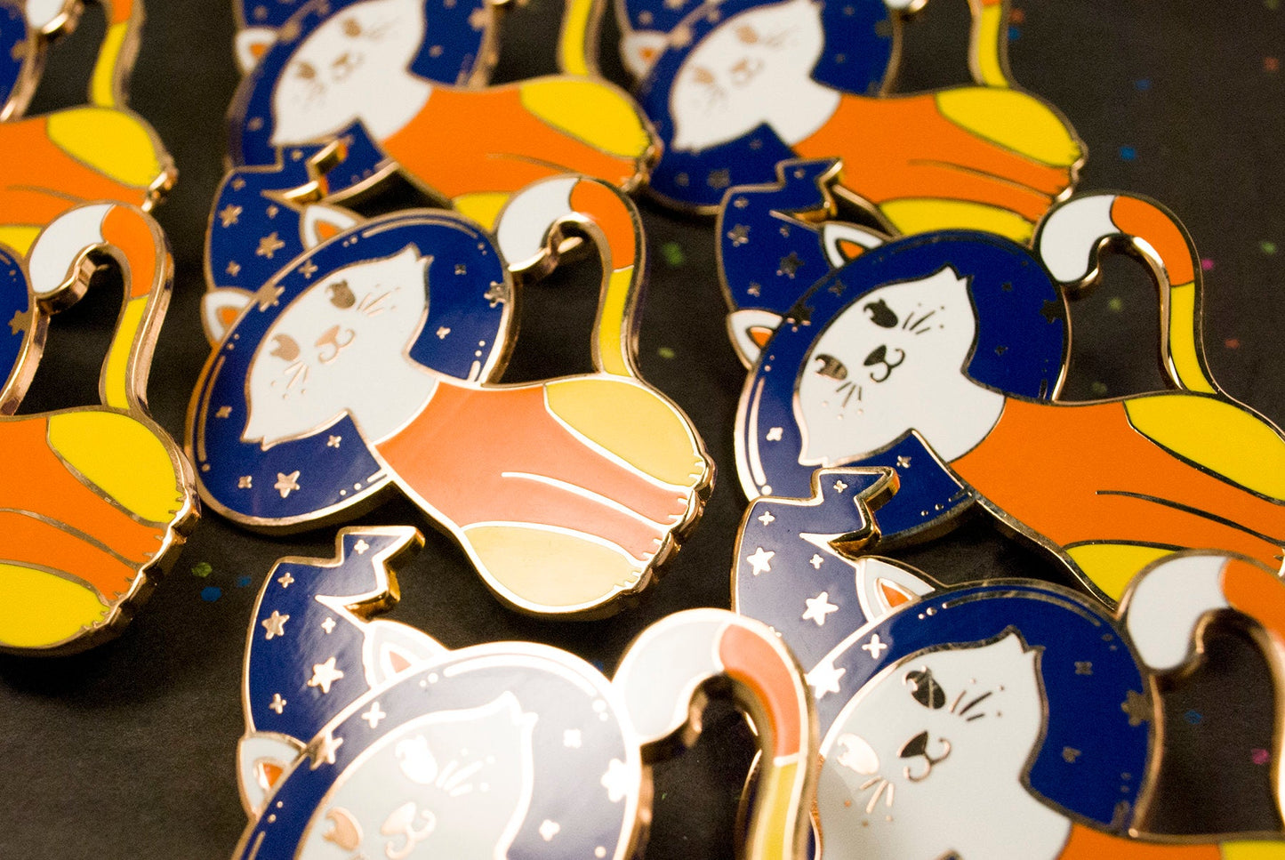 Spoopy Cuties - Candycorn Cat Enamel Pin