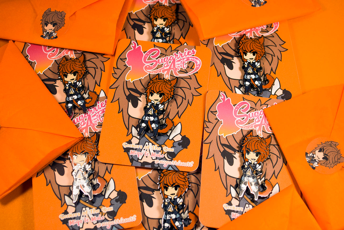 Miqo'te Boy- FFXIV Race Enamel Pin - Seekers of the Sun