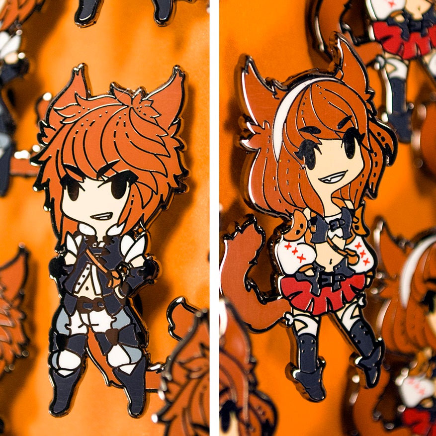 Miqo'te Boy- FFXIV Race Enamel Pin - Seekers of the Sun