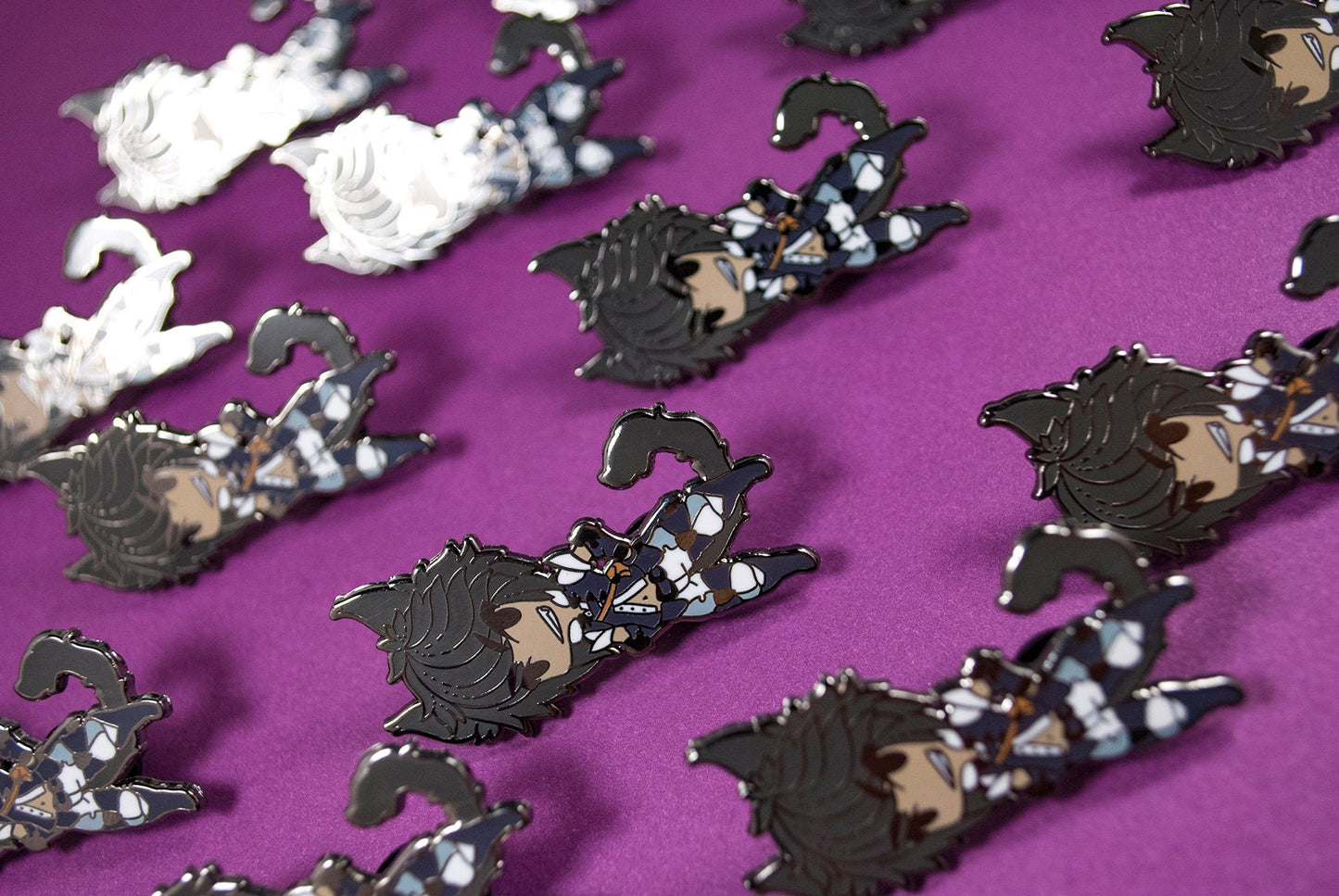 Miqo'te Boy- Little FFXIV Race Enamel Pin - Keepers of the Moon