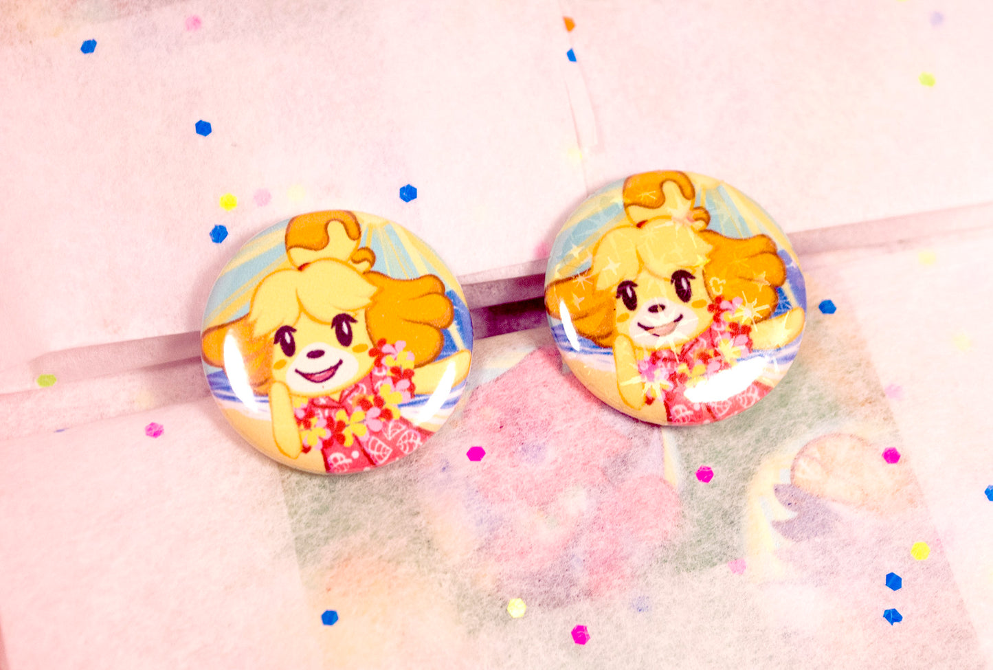 Horizon Islanders - Animal Crossing Button Set of Seven Adorable 1 inch Buttons