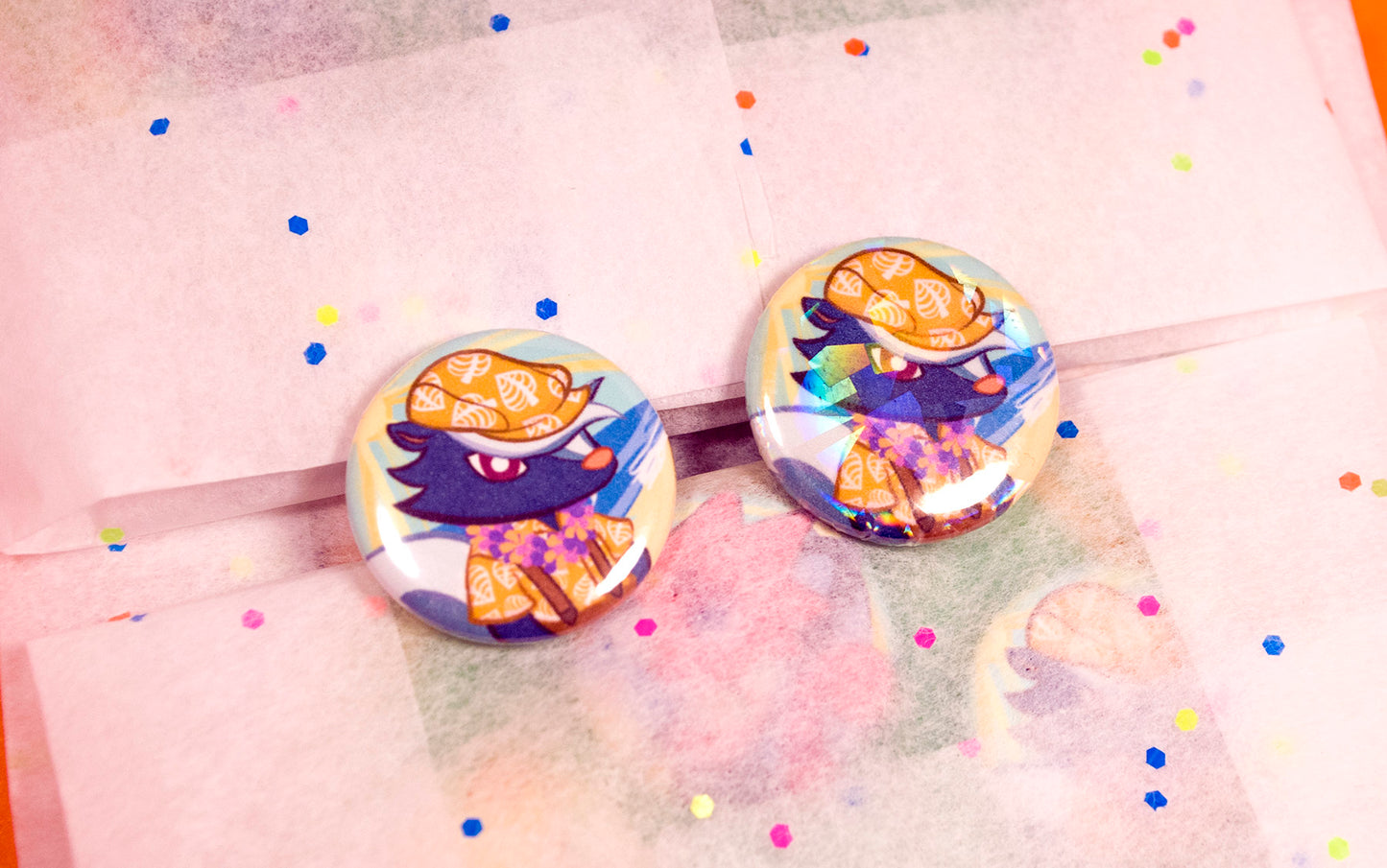 Horizon Islanders - Animal Crossing Button Set of Seven Adorable 1 inch Buttons