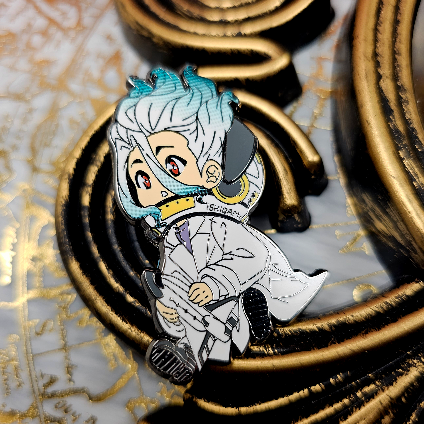 Chibi Dreamer Senku Enamel Pin