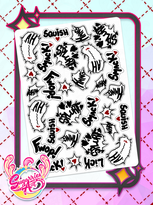 Patreon EX Sound Effects StickerSheet