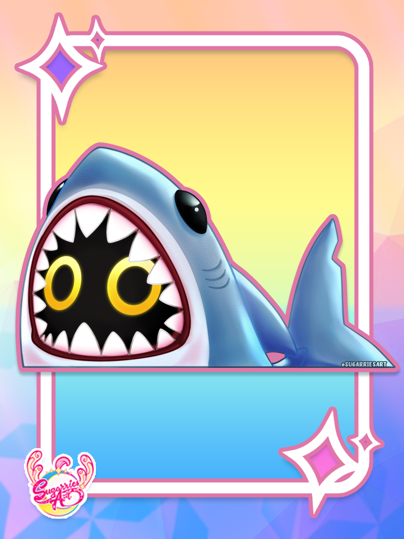 Sharkie Boo Decal