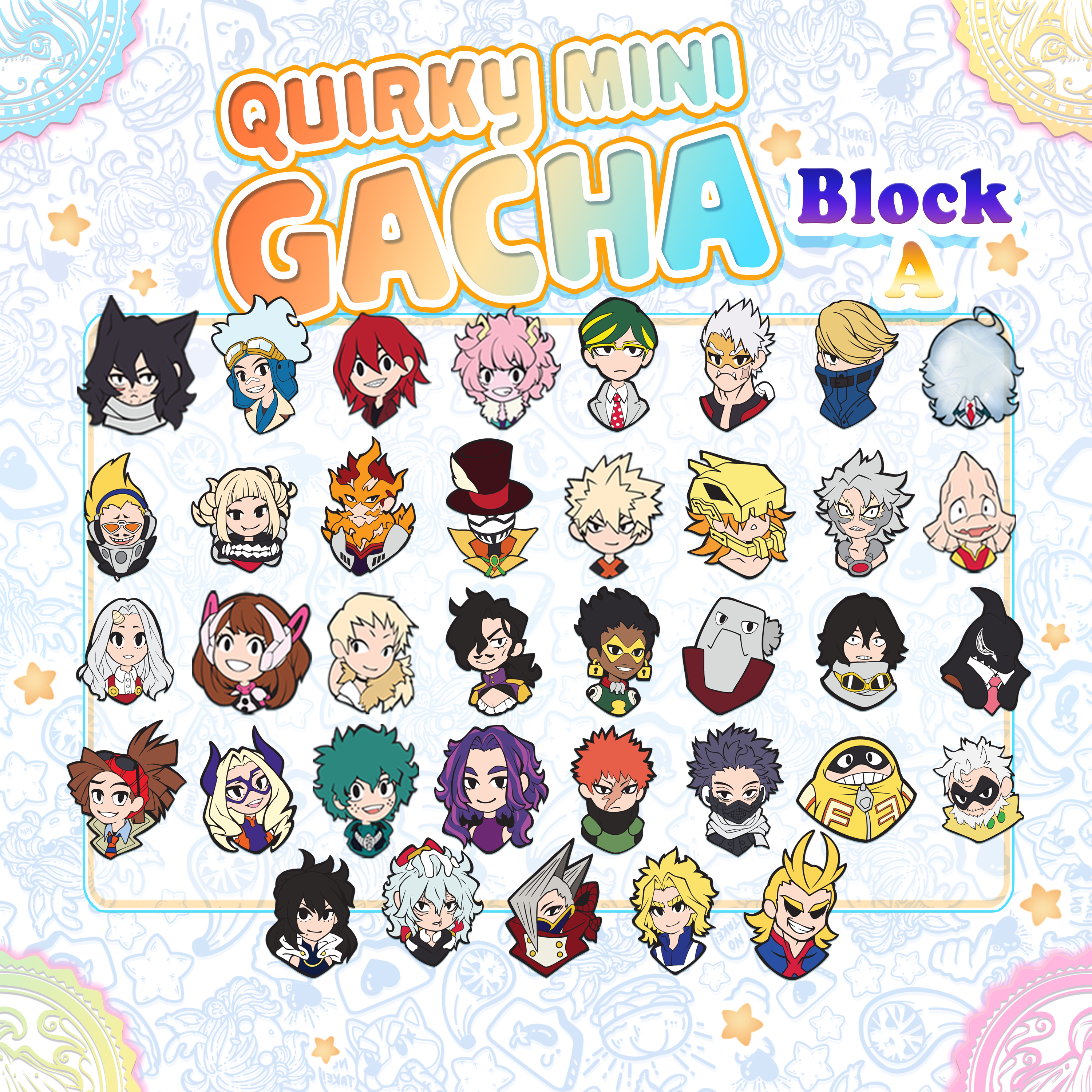 Quirky Mini Pin GACHA - Block A