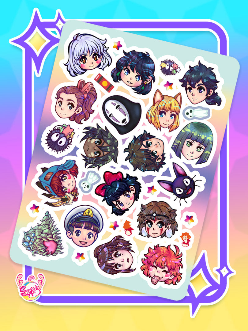 Chock full of Ghiblis Sticker Sheet