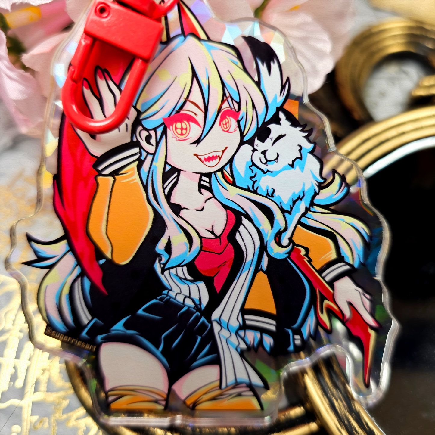 Power Acrylic Keychain