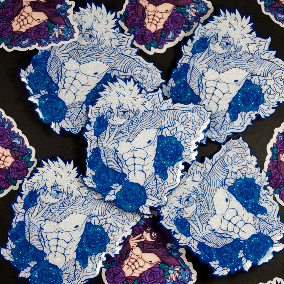 Blueflame Dabi - Nudey My Hero Hard Enamel Pin Collection