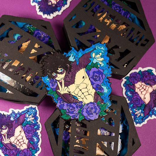 Blueflame Dabi - Nudey My Hero Hard Enamel Pin Collection