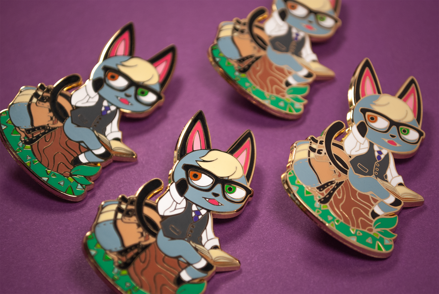 Villager Raymond - Campfire Friend Animal Crossing Pin Collection