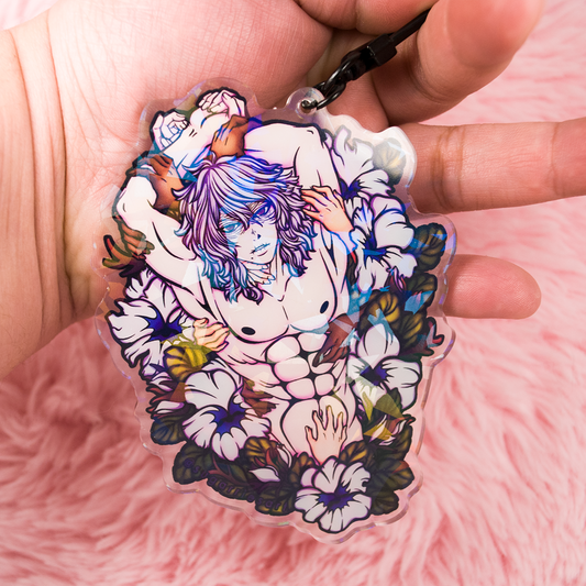 Shiggy Dual Holo/Clear Acrylic Charm