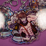 Load image into Gallery viewer, Takebullseye Dual Holo/Clear Acrylic Charm
