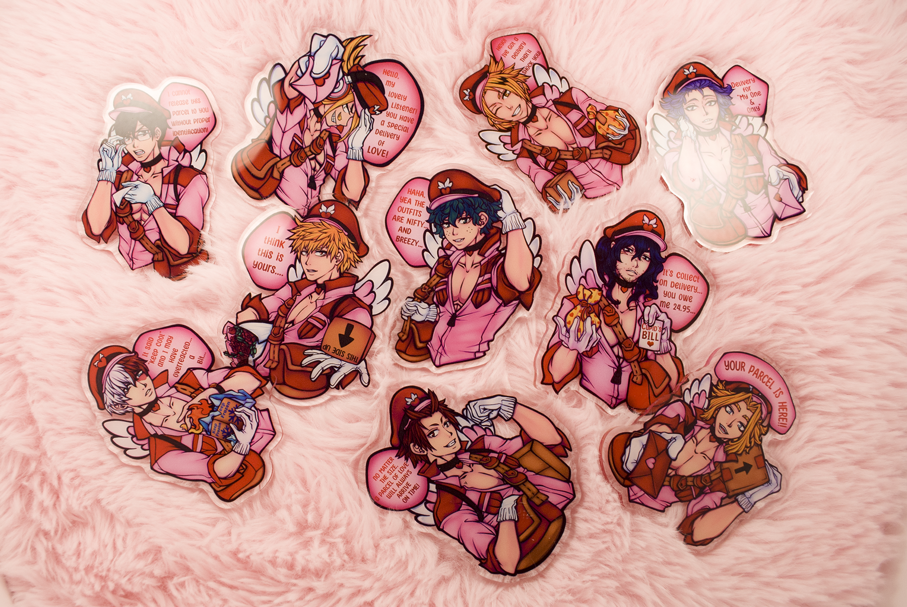 Special Delivery Valentines Acrylic Pins