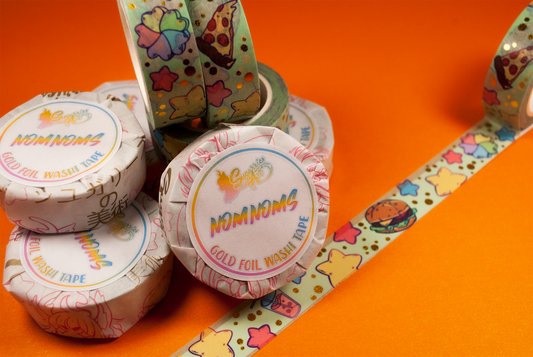 NomNoms Essentials Gold Foil Washi Tape 15mm x 10m