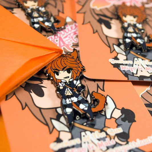 Miqo'te Boy- FFXIV Race Enamel Pin - Seekers of the Sun